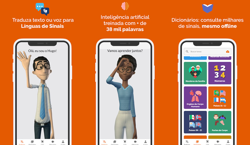 Hand Talk Tradutor para Libras