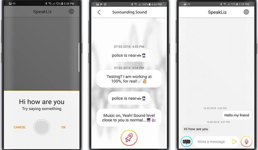 SpeakLiz: para pessoas com def