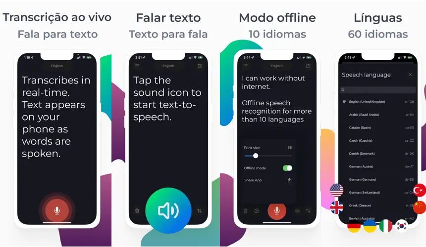 Transcrição da fala para texto